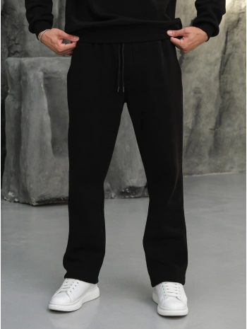 Erkek Siyah Baggy Eşofman Altı