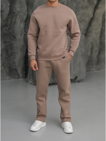 Erkek Vizon Oversize Eşofman Takımı