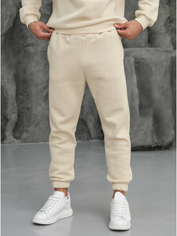Erkek Bej Jogger Eşofman Altı