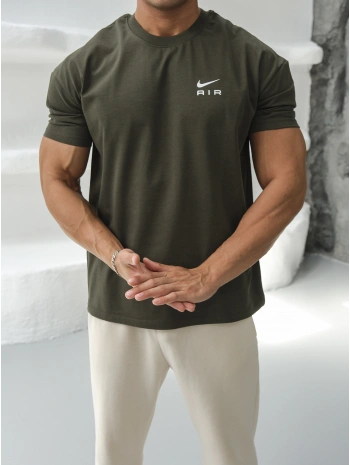 OVERSİZE HAKİ AİR NİKE KOLLAR DAR KESİM T-SHİRT