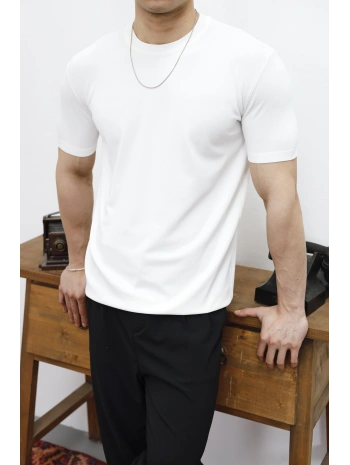 Triko Regular Fit Beyaz T-Shirt