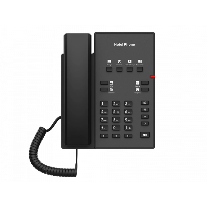 Fanvil H1 Ekransız Hotel Telefonu - Ip PoE Siyah