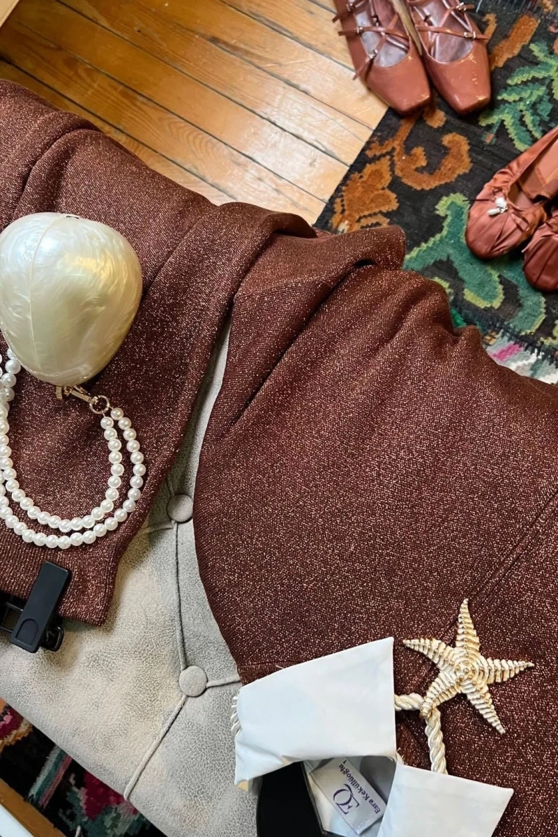 Lacivert düğme detaylı modal takım 3