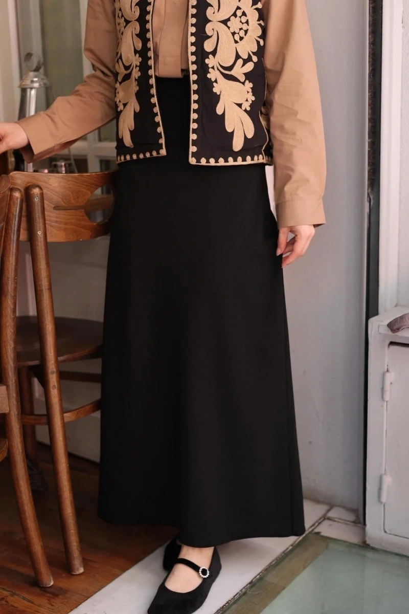 Kadın Kalem Etek - Siyah