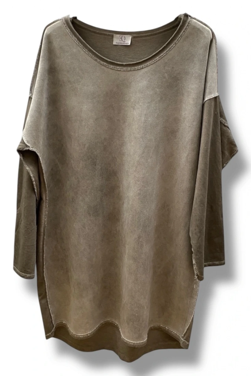 Uzun simli dikişli sweat