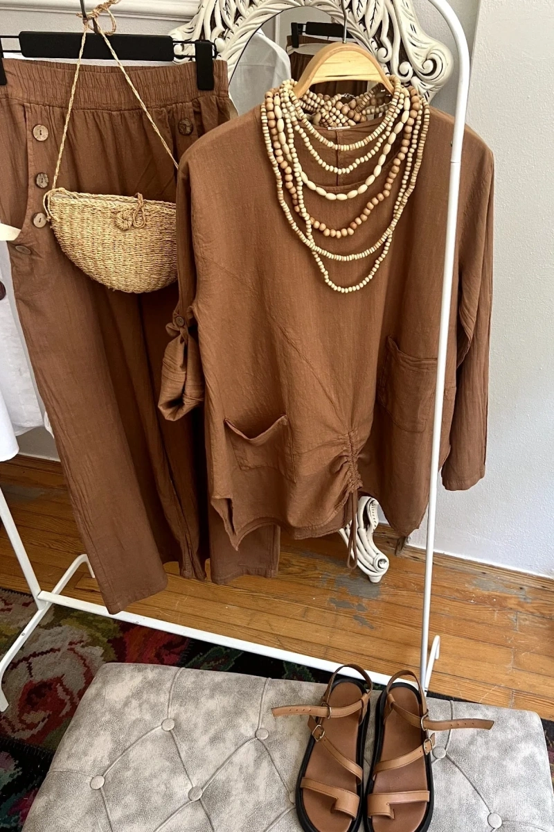 Ham Pamuk Takım Camel