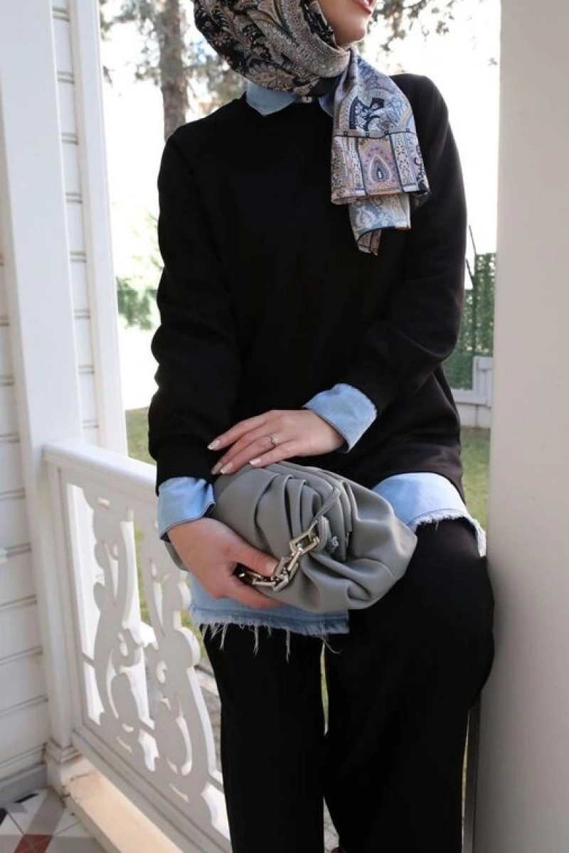 Kadın Oysho İkili Takım-Siyah