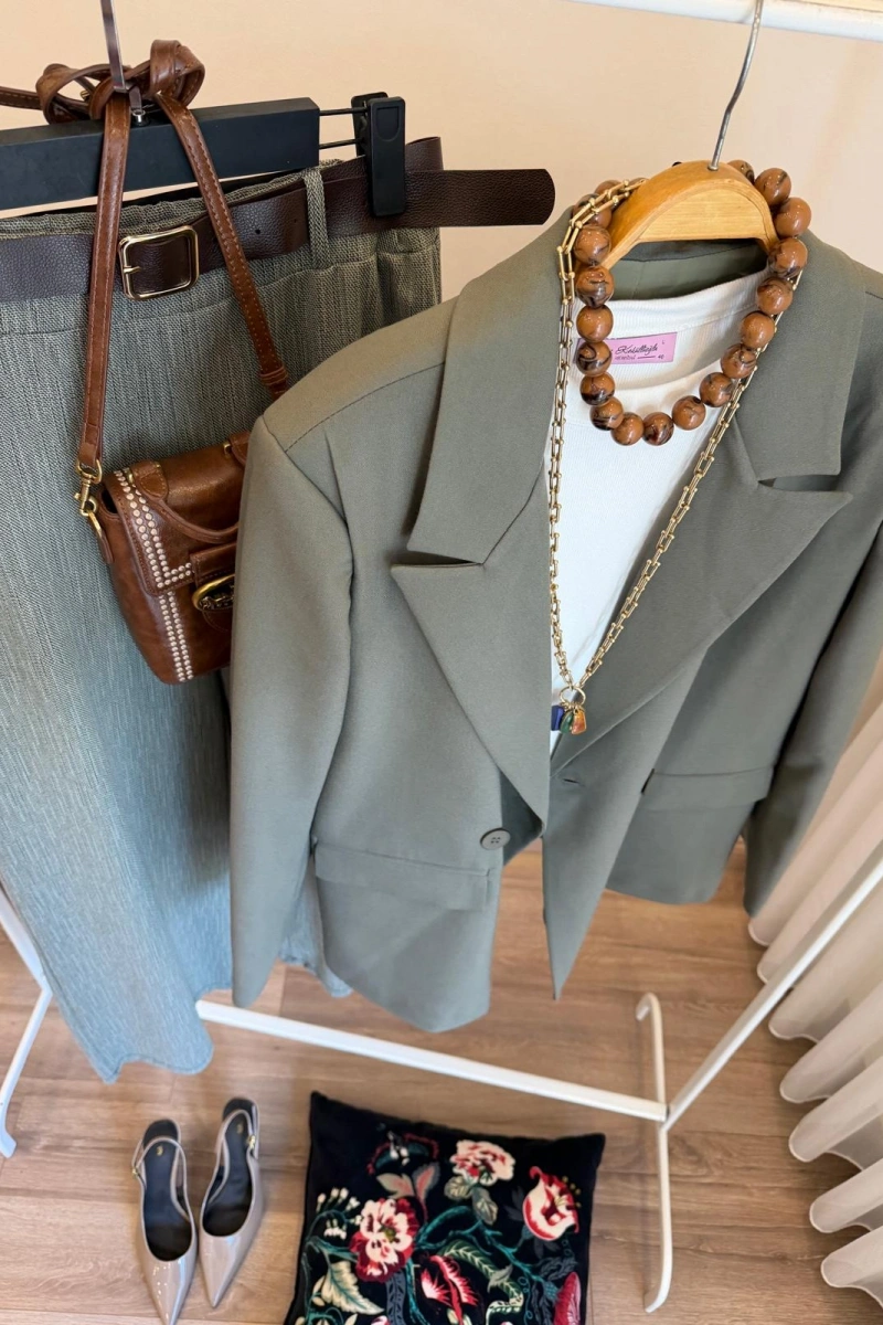 Kadın Premium Adaçayı Blazer