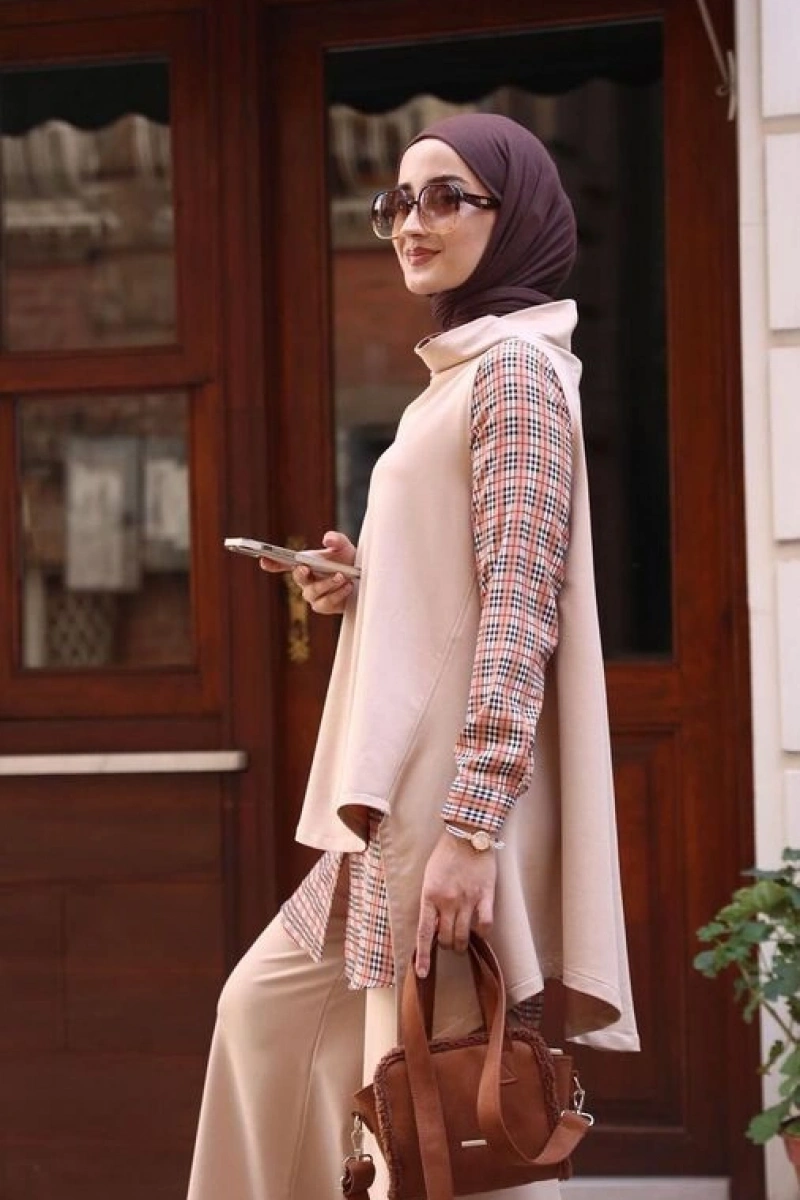 Kadın Yazlık Ekim Takım-Bej