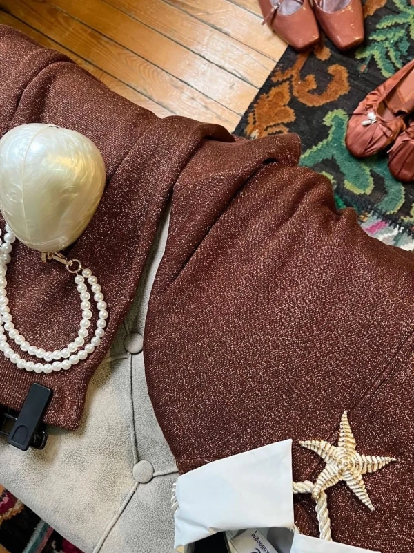 Lacivert düğme detaylı modal takım 3