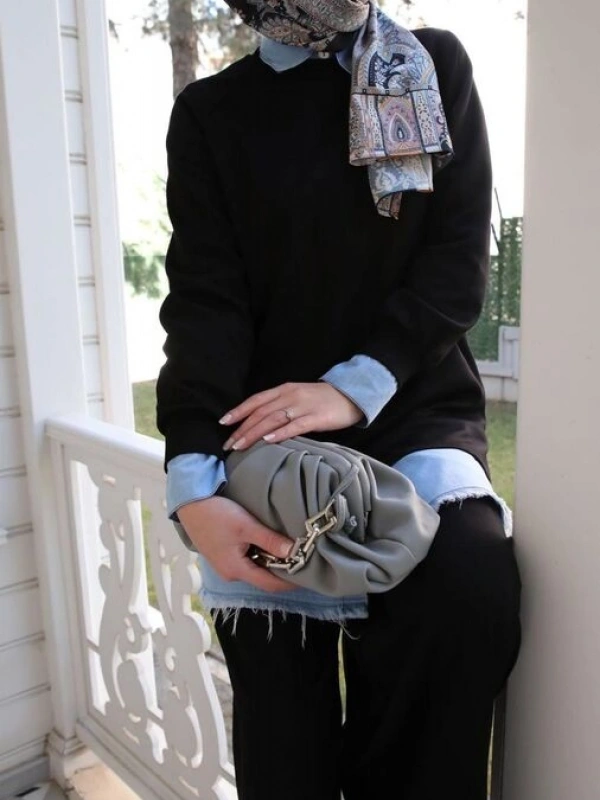 Kadın Oysho İkili Takım-Siyah