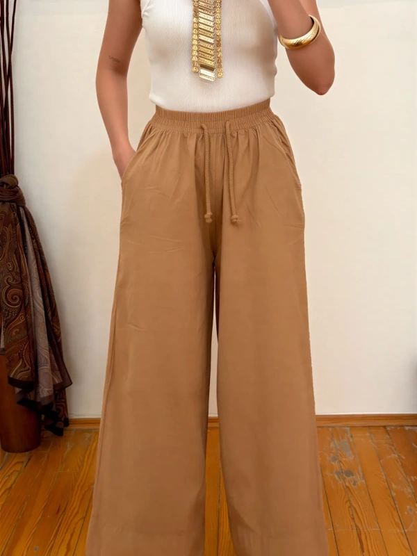 Pamuk Pantolon Camel