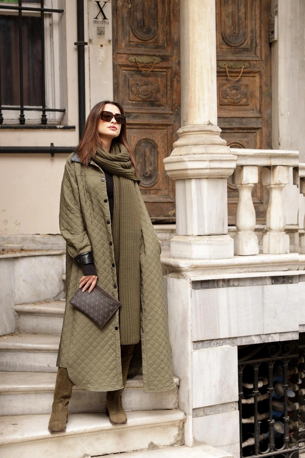 Kadın Kapitone Kap-Haki