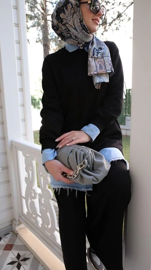 Kadın Oysho İkili Takım-Siyah