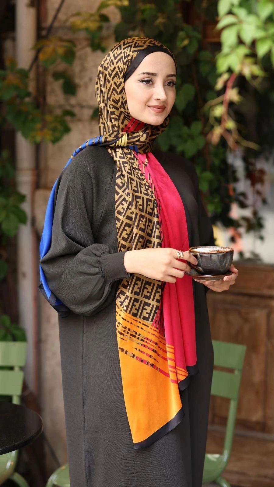 Kadın Soğuk Örme Triko Elbise-Antrasit