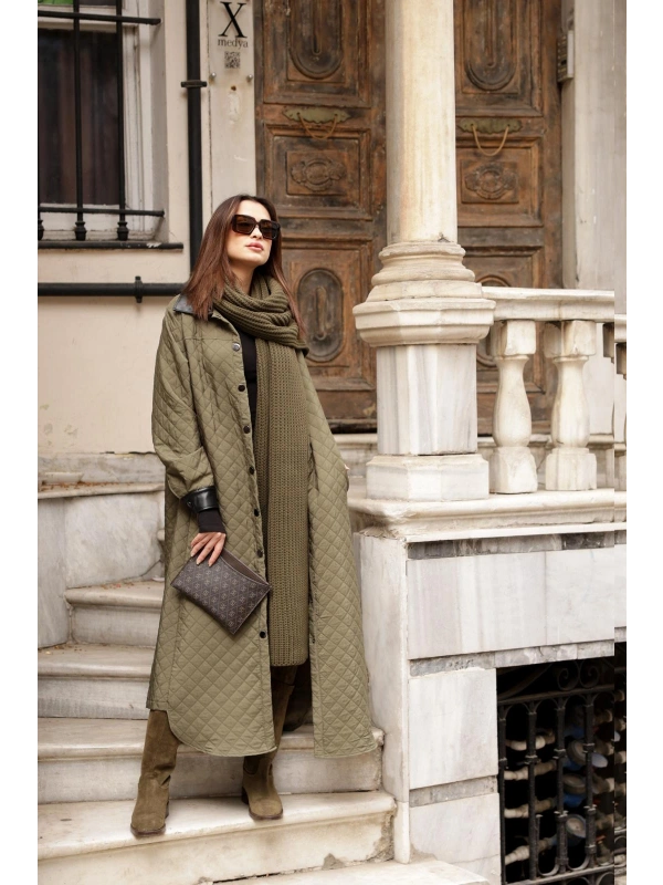 Kadın Kapitone Kap-Haki