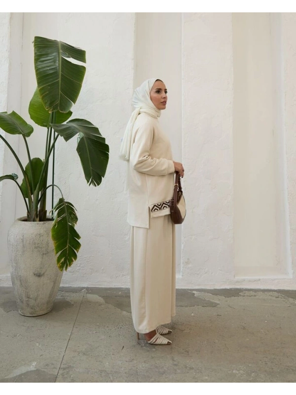 Kadın Modal Nakışlı Takım-Taş