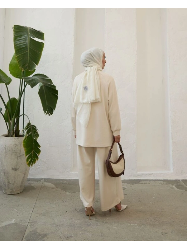 Kadın Modal Nakışlı Takım-Taş