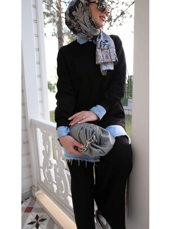 Kadın Oysho İkili Takım-Siyah