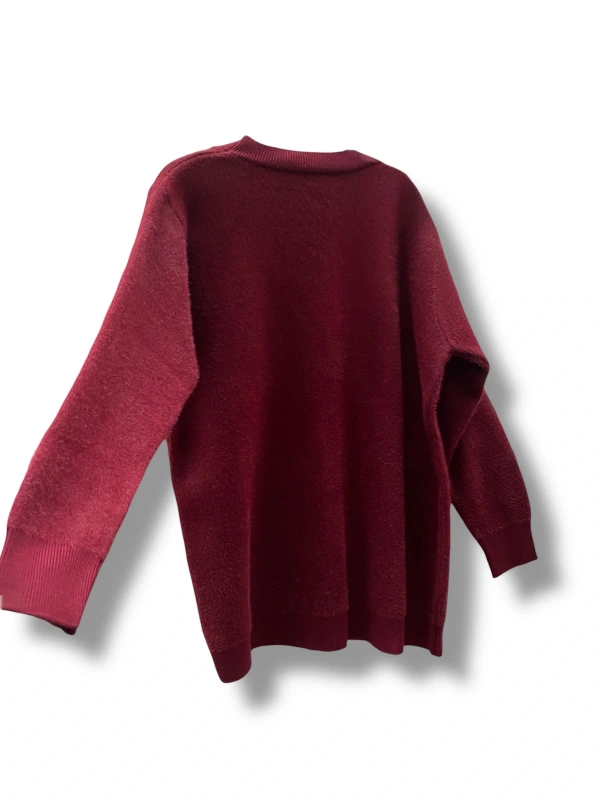 Sakallı Bordo Hırka