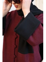 Kadın Kaşe Bordo Kap -Bordo