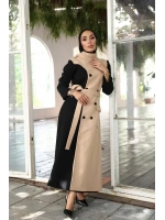 Kadın Kaşe Sekiz Düğmeli Kap-Taş