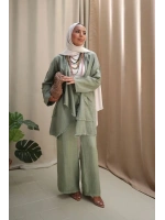 Kadın Keten Püsküllü Kısa Tunik-Ada Çayı