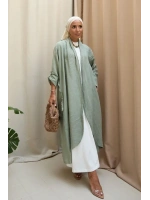 Kadın Keten Püsküllü Uzun Tunik-Ada Çayı