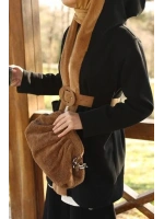 Kürk Detaylı İkili Takım-Camel