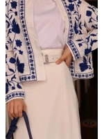 Kadın Kalem Etek - Beyaz