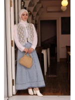 Kadın Denim Etek - Açık Mavi