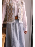 Kadın Denim Etek - Açık Mavi