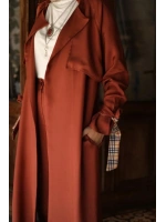 Kadın Güz Trençkot - Kiremit