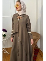 Kadın Luna Gömlek Elbise - Taupe