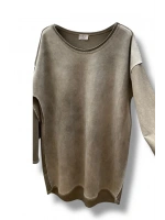 Uzun simli dikişli sweat