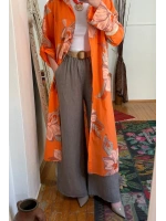 Floral Premium Vual Kap Orange