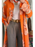 Floral Premium Vual Kap Orange