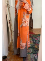 Floral Premium Vual Kap Orange