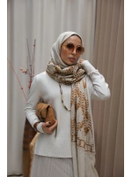 Kadın Dikiş Detaylı Etekli Triko Takım- Gri_