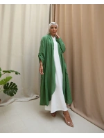 Kadın Keten Püsküllü Uzun Tunik-Fesleğen