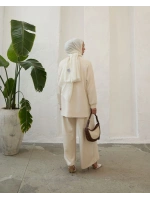 Kadın Modal Nakışlı Takım-Taş