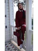 Kadın Oysho İkili Takım-Bordo