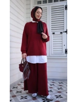 Kadın Oysho İkili Takım-Bordo