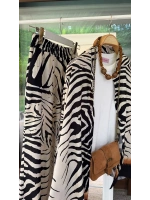 Kadın Pamuklu Zebra Desen İkili Takım