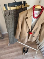 Kadın Premium Camel Blazer