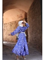 Kapadokya Kartanesi Elbise-Lacivertl