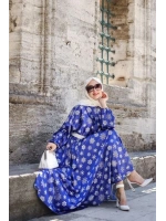 Kapadokya Kartanesi Elbise-Lacivertl