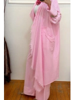 Pamuklu Püsküllü Ceket Pembe