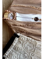 Püsküllü Pamuk Kimono Camel