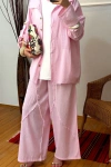 Püsküllü Pamuk Takım Pembe